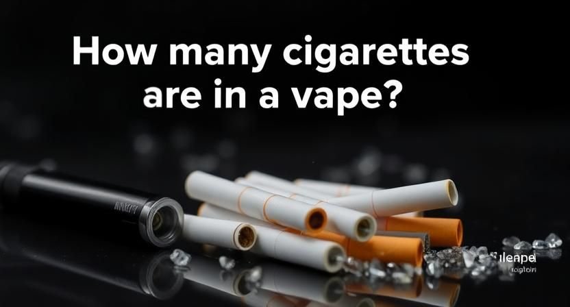 How many cigarettes are in a vape?