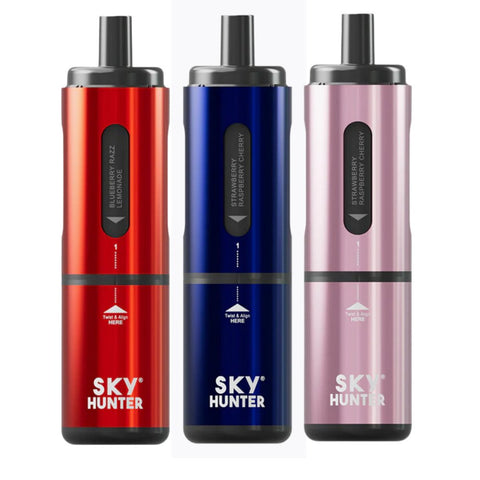 4 in 1 Sky Hunter 2600 Puffs Disposable Vape Pod Kit  Box of 5