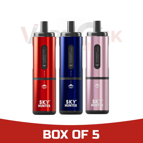 4 in 1 Sky Hunter 2600 Puffs Disposable Vape Pod Kit (Pack of 5) Vape Club UK