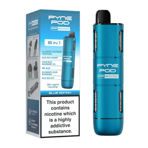 6 In 1 Pyne Pod PP6000 Disposable Vape (Box of 5) Vape Club UK