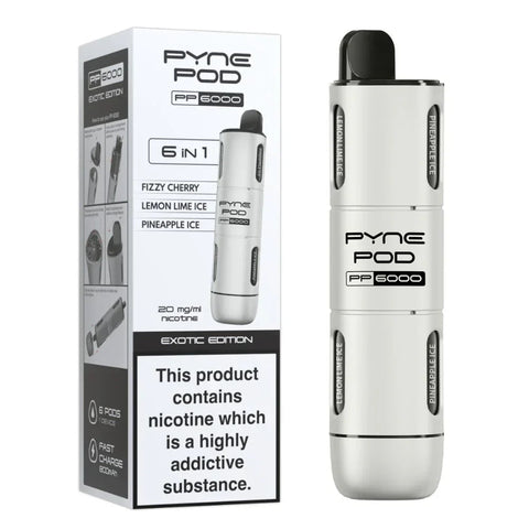 6 In 1 Pyne Pod PP6000 Disposable Vape (Box of 5) Vape Club UK