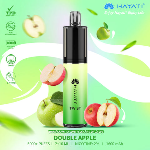 Hayati Twist 5000 Puffs Disposable Vape Pod Kit Box of 5