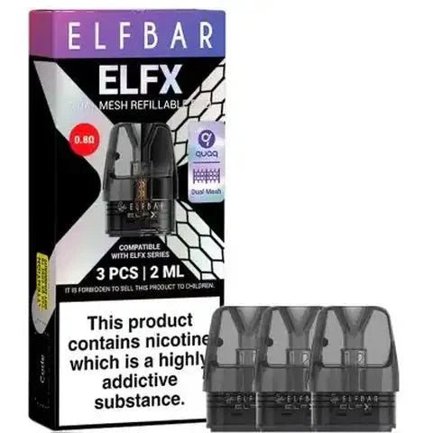 Elf Bar ELFX Empty Replacement Pods - Pack Of 3 Vape Club UK