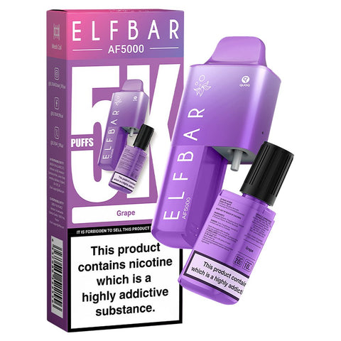 Elfbar AF5000 Puffs Disposable Vape Device - (Pack of 5) Vape Club UK