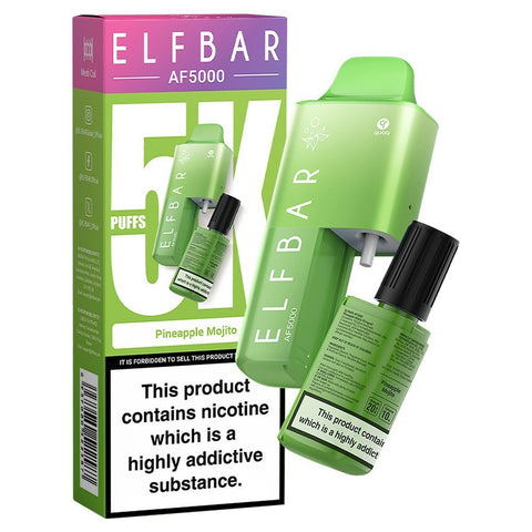 Elfbar AF5000 Puffs Disposable Vape Device - (Pack of 5) Vape Club UK