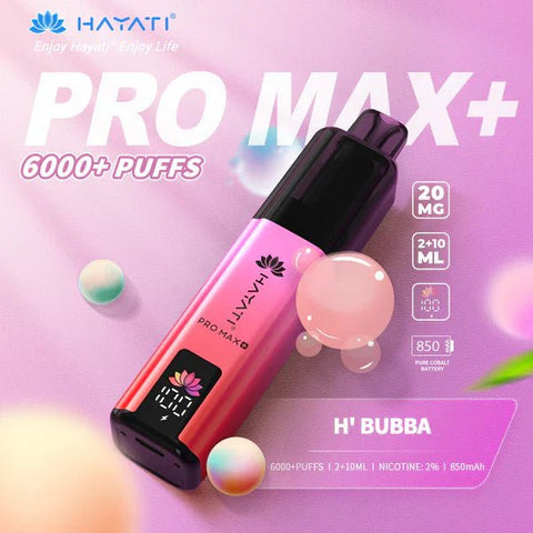 Hayat Pro Max+ 6000 Puffs Disposable Vape Vape Club UK