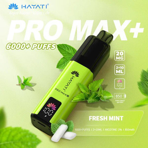 Hayat Pro Max+ 6000 Puffs Disposable Vape Vape Club UK