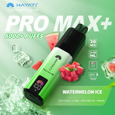 Hayat Pro Max+ 6000 Puffs Disposable Vape Vape Club UK