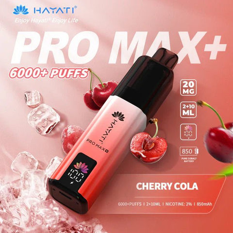 Hayat Pro Max+ 6000 Puffs Disposable Vape Vape Club UK