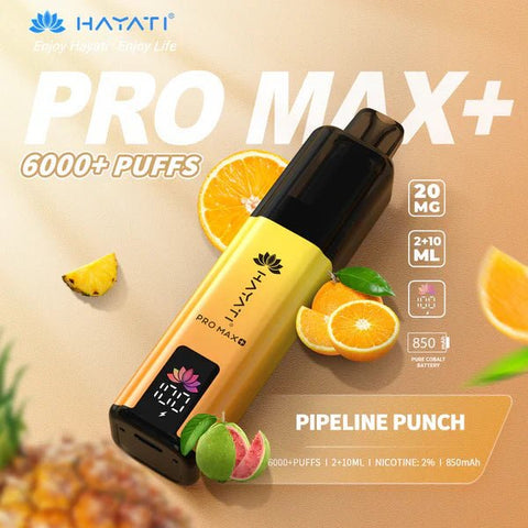 Hayat Pro Max+ 6000 Puffs Disposable Vape Vape Club UK