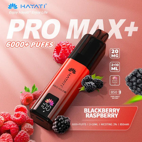 Hayat Pro Max+ 6000 Puffs Disposable Vape Vape Club UK