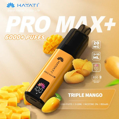 Hayat Pro Max+ 6000 Puffs Disposable Vape Vape Club UK