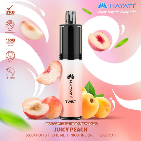 Hayati Twist 5000 Puffs Disposable Vape Pod Kit Vape Club UK