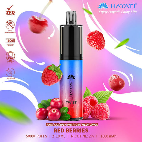 Hayati Twist 5000 Puffs Disposable Vape Pod Kit Vape Club UK