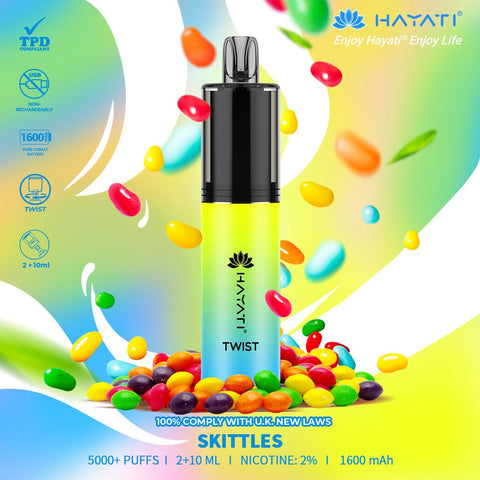 Hayati Twist 5000 Puffs Disposable Vape Pod Kit Vape Club UK