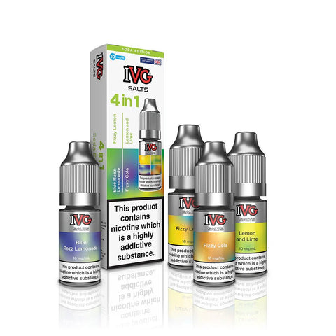 IVG 4 In 1 Salts Pack of 5 Vape Club UK