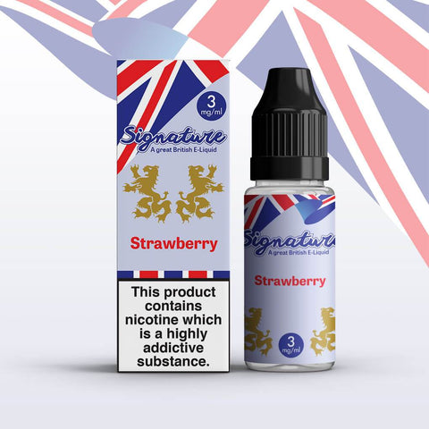 Signature - Strawberry 10ml E-liquids ( Pack of 10) Vape Club UK