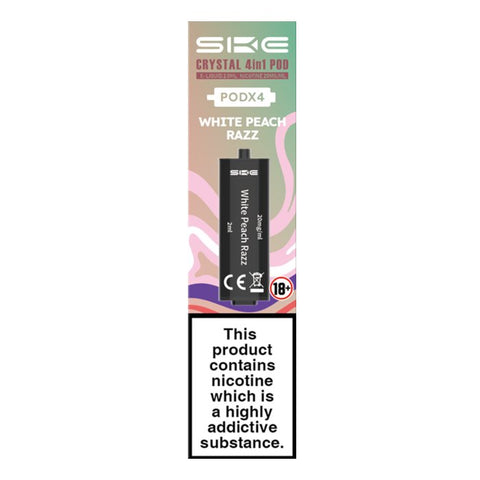 SKE Crystal 2400 4 in 1 Prefilled Pods (Box of 40) Vape Club UK