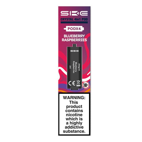 SKE Crystal 2400 4 in 1 Prefilled Pods (Box of 40) Vape Club UK