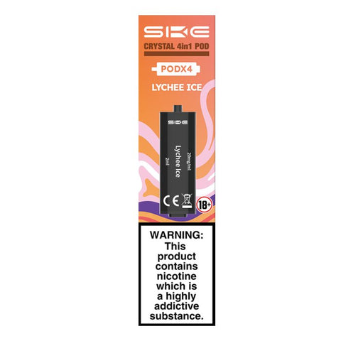 SKE Crystal 2400 4 in 1 Prefilled Pods (Box of 40) Vape Club UK