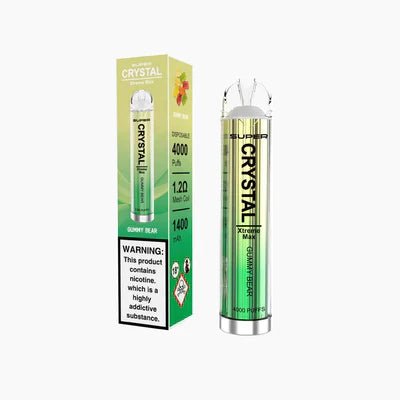 Super Crystal Xtreme Max 4000 Disposable Vape Pod Pack of 10 Vape Club UK