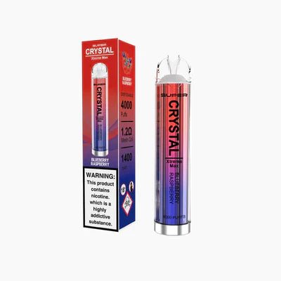 Super Crystal Xtreme Max 4000 Disposable Vape Pod Pack of 10 Vape Club UK