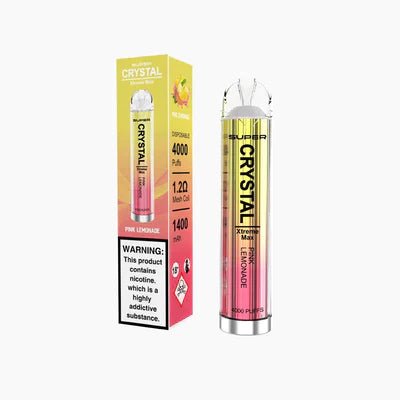 Super Crystal Xtreme Max 4000 Disposable Vape Pod Pack of 10 Vape Club UK