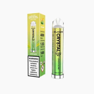 Super Crystal Xtreme Max 4000 Disposable Vape Pod Pack of 10 Vape Club UK