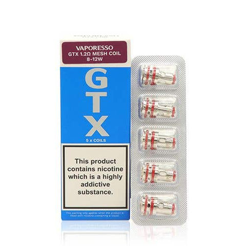 Vaporesso - GTX Replacement - Coils - Pack Of 5 Vape Club UK