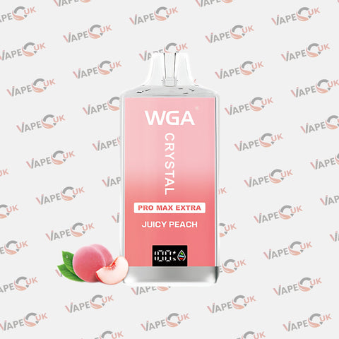 WGA Crystal Pro Max Extra 15000 Puffs - Juicy Peach Vape Club UK