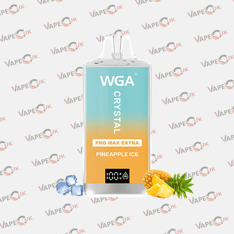 WGA Crystal Pro Max Extra 15000 Puffs - Pineapple Ice Vape Club UK