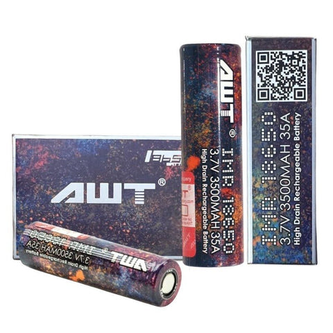 18650 AWT 3.7V 3500MAH 35A RAINBOW BATTERY [PACK OF 2] - vapeclubuk.co.uk