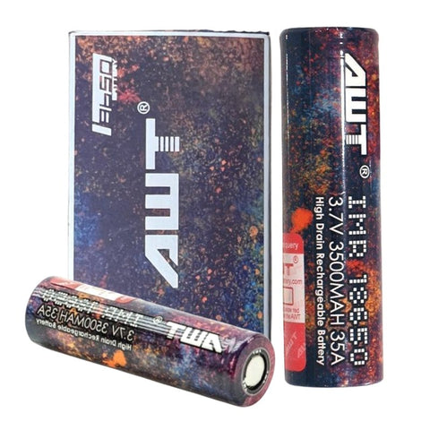 18650 AWT 3.7V 3500MAH 35A RAINBOW BATTERY [PACK OF 2] - vapeclubuk.co.uk