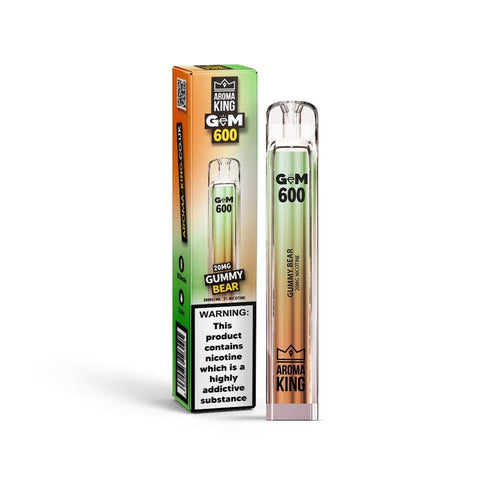 Aroma King Gem 600 Disposable Vape Pod Pack of 10 Vape Club UK