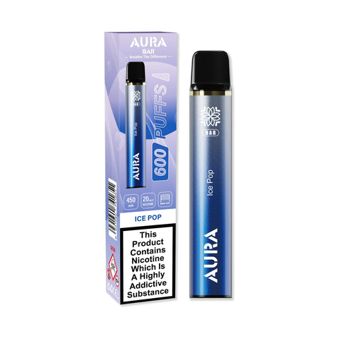 Aura Bar 600 Puffs Disposbale Vape - Pack of 10 Vape Club UK