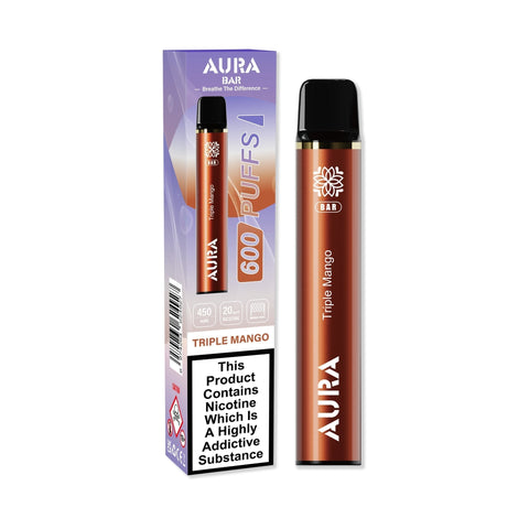 Aura Bar 600 Puffs Disposbale Vape - Pack of 10 Vape Club UK