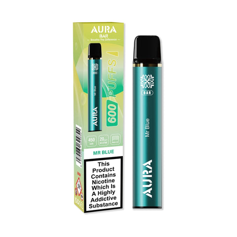 Aura Bar 600 Puffs Disposbale Vape - Pack of 10 Vape Club UK