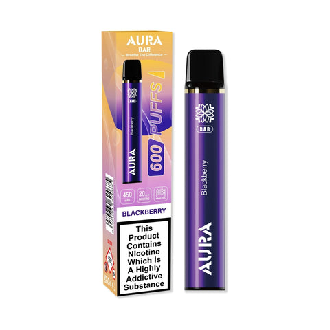 Aura Bar 600 Puffs Disposbale Vape - Pack of 10 Vape Club UK