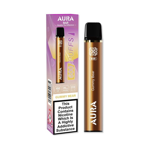 Aura Bar 600 Puffs Disposbale Vape - Pack of 10 Vape Club UK