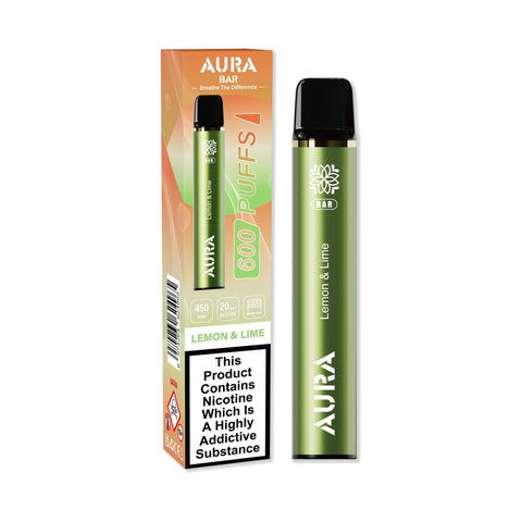 Aura Bar 600 Puffs Disposbale Vape - Pack of 10 Vape Club UK