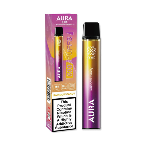 Aura Bar 600 Puffs Disposbale Vape - Pack of 10 Vape Club UK