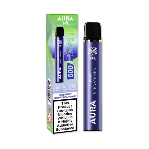 Aura Bar 600 Puffs Disposbale Vape - Pack of 10 Vape Club UK