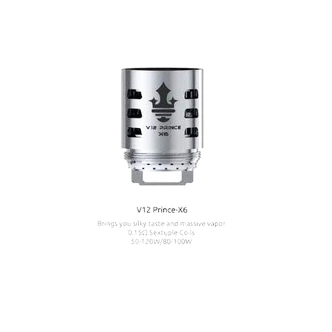 Authentic SMOK TFV12 Prince-X6 Sextuple Coils | 3 Pack vapeclubuk.co.uk