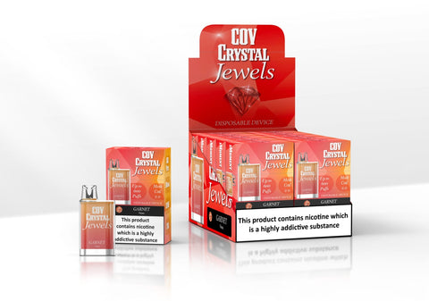 COV Crystal Jewels 600 Puff Disposable Vape Pod-Pack of 10 vapeclubuk.co.uk