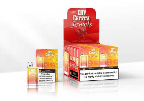 COV Crystal Jewels 600 Puff Disposable Vape Pod-Pack of 10 vapeclubuk.co.uk