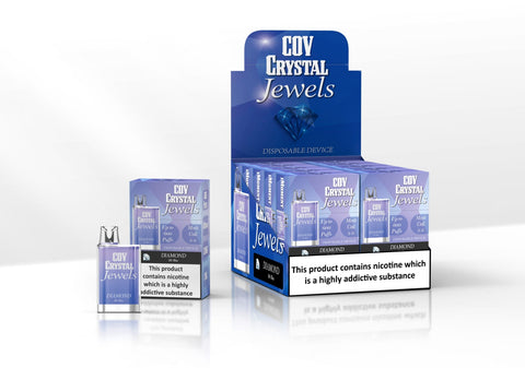 COV Crystal Jewels 600 Puff Disposable Vape Pod-Pack of 10 vapeclubuk.co.uk