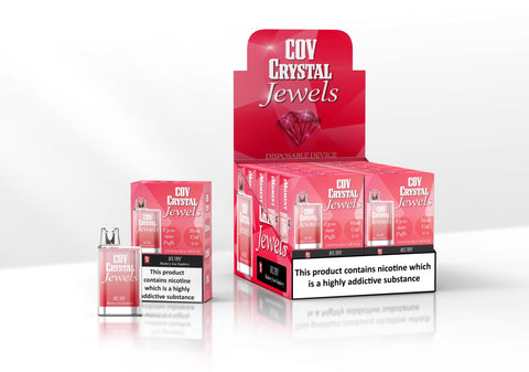 COV Crystal Jewels 600 Puff Disposable Vape Pod-Pack of 10 vapeclubuk.co.uk