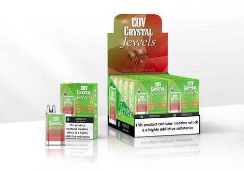 COV Crystal Jewels 600 Puff Disposable Vape Pod-Pack of 10 vapeclubuk.co.uk