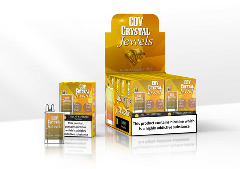 COV Crystal Jewels 600 Puff Disposable Vape Pod-Pack of 10 vapeclubuk.co.uk