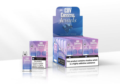 COV Crystal Jewels 600 Puff Disposable Vape Pod-Pack of 10 vapeclubuk.co.uk